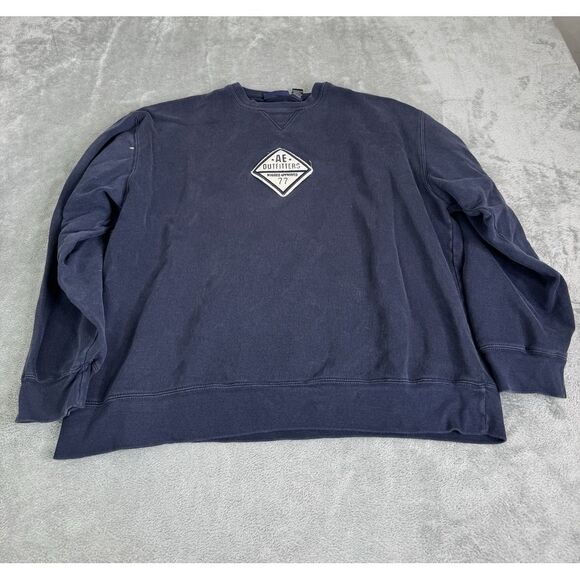 Vintage Y2K American Eagle Pullover Sweatshirt Men's Size Large Blue - Picture 1 of 11